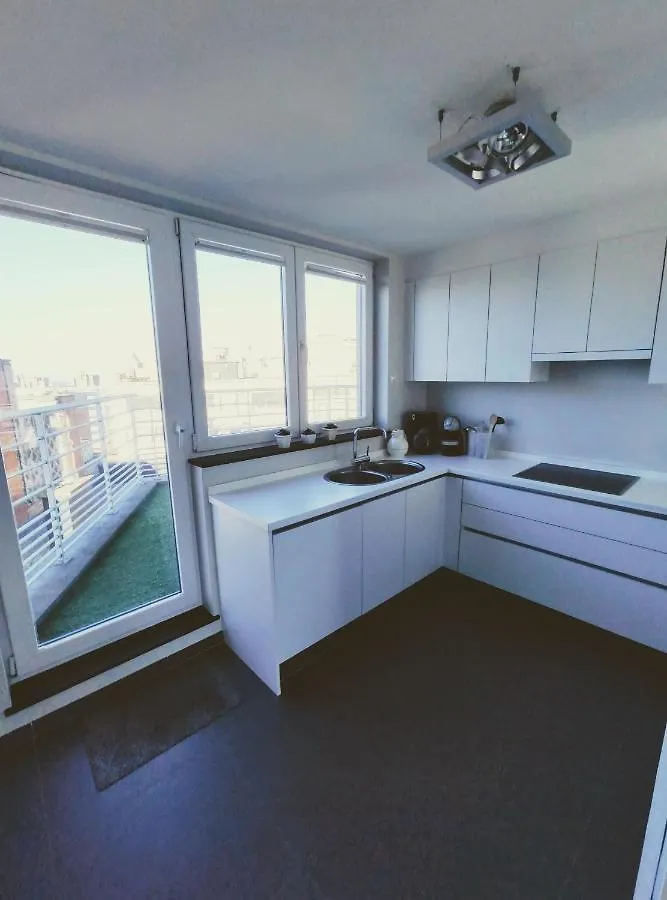 Penthouse Met Groot Terras Oostende 公寓
